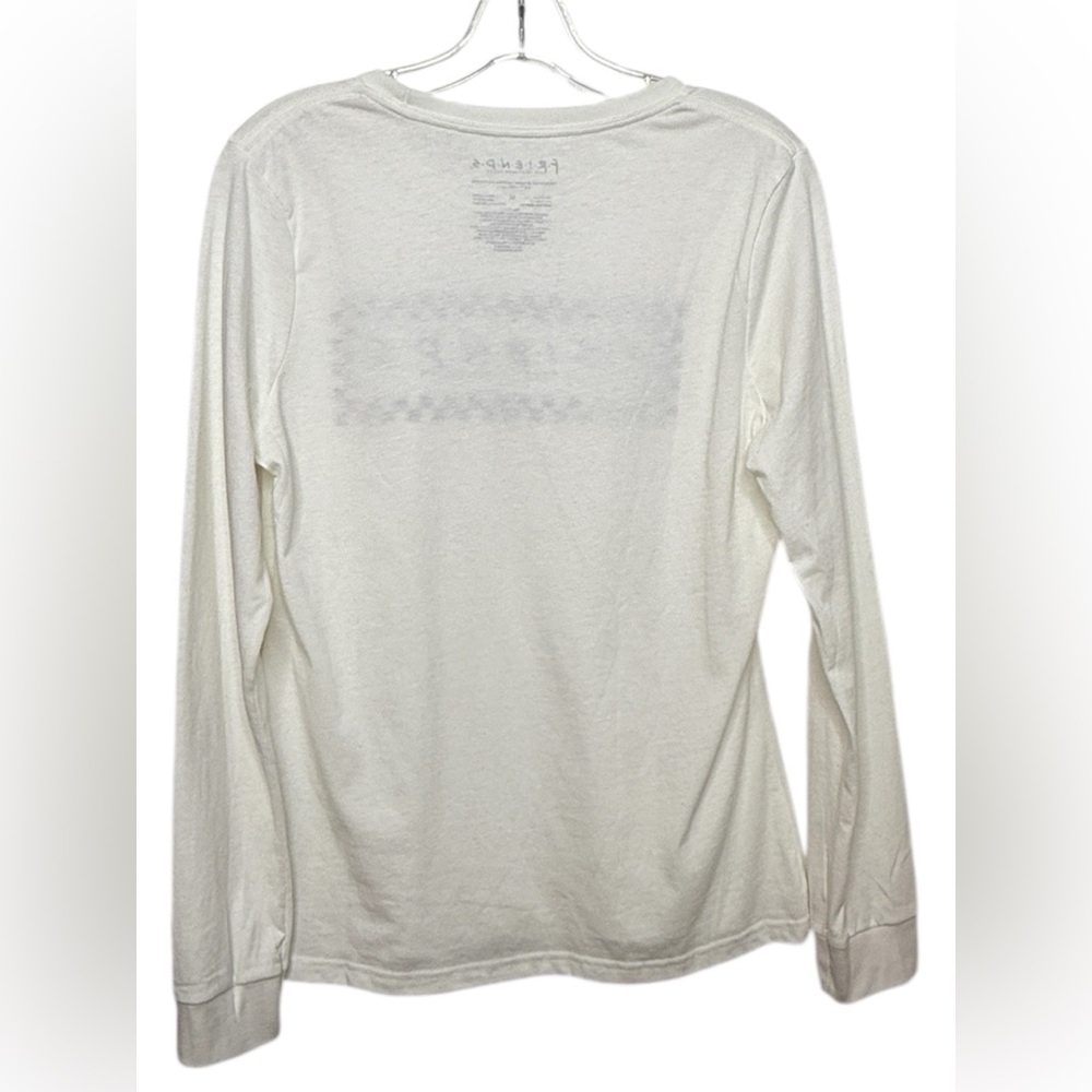 Friends White Graphic Long Sleeve Tee Medium - Picture 2 of 6